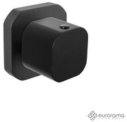 Εκτροπέας 3 εξόδων για εντοιχισμένο σύστημα ντουζιέρας, Eurorama Quadra Black Matt R4758-400