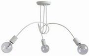 Κρεμαστό Φωτιστικό Οροφής 3xΕ27 40x80 Arkolight-1352-1/3-Λευκό 1352-1/3