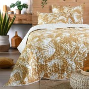 Κουβερλί King Size 2 Όψεων (240x260) + Διακοσμητικές Μαξιλαροθήκες S-F Bamako P5C293001 Moutarde