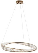 Φωτιστικό Οροφής Iron 023-3371 82x82x20cm Led 9W 3000K Gold Artekko