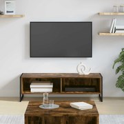 vidaXL Ντουλάπι TV Καπνιστό Δρύς 100 x 36.5 x 30.5 εκ