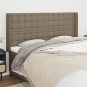 vidaXL Κεφαλάρι με Πτερύγια Taupe 203x16x118/128 εκ. Υφασμάτινο