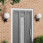 vidaXL Εξωτερικά Φωτιστικά Τοίχου 2 pcs Μαύρο 28 x 25 x 38 εκ
