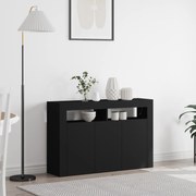 vidaXL Σαλονιού Μαύρο Ξύλο μηχανής 116 x 30 x 75 εκ Σαλονιού Ορθογώνιο