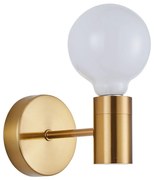 Φωτιστικό Τοίχου - Απλίκα Adept 77-8252 10x16x10cm 1xE27 60W Gold Homelighting