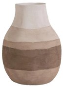 Βάζο Κεραμικό Καφέ-Μπεζ ESPIEL 21,5x21,5x29εκ. TOF236