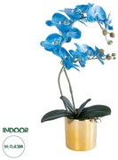 Artificial Garden BLUE ORCHID 21130 Διακοσμητικό Φυτό Μπλε Ορχιδέα Υ43cm Globostar 21130 Μπλε