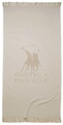 Πετσέτα Θαλάσσης 3780 Beige Greenwich Polo Club Θαλάσσης 80x170cm 100% Βαμβάκι