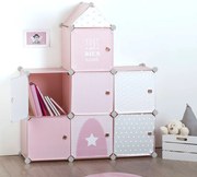 Παιδικό Έπιπλο Αποθήκευσης 7 Θέσεων (94.7x31.7x108.8) A-S Countryside Pink 127162A