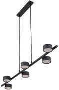 Φωτιστικό Οροφής - Ράγα Avia 4694 6xGX53 10W 111x78cm Black TK Lighting