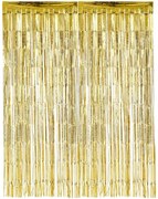 Διακοσμητική Κουρτίνα με Χρυσά 100x h200cm 237028