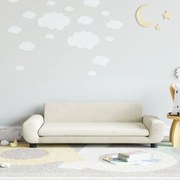 vidaXL Καναπές Παιδικός Κρεμ 100 x 54 x 33 εκ. από Βελούδο
