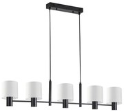 SE21-BL-120-SH1 ADEPT BLACK PENDANT WHITE SHADE+