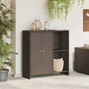 vidaXL Ντουλάπα αποθήκευσης Καφέ 100x36x102 εκ Ρατάν