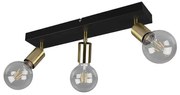 Φωτιστικό Οροφής - Σποτ Vannes R80183008 3xE27 40W 9x44x12cm Brass Mat RL Lighting Μέταλλο