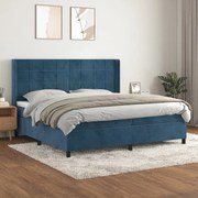 ΚΡΕΒΑΤΙ BOXSPRING ΜΕ ΣΤΡΩΜΑ ΣΚΟΥΡΟ ΜΠΛΕ 200X200 ΕΚ. ΒΕΛΟΥΔΙΝΟ 3132703