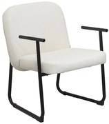 Intrahome Καρέκλα επισκέπτη Vindor Intrahome ύφασμα σε κρεμ απόχρωση με μαύρο μεταλλικό πόδι 65x68.5x79.5εκ | SKU: INTRAPA-336111169
