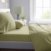 Σεντόνι Υπέρδιπλο Επίπεδο (220x240) Dimcol Solid Πράσινο