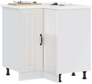 vidaXL Γωνιακό ντουλάπι βάσης κουζίνας "Lucca" High Gloss White