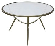 VERO COFFEE TABLE ΔΙΑΦΑΝΟ ΧΡΥΣΟ 75x75xH49,5cm