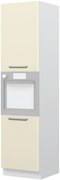 Επιδαπέδιο ντουλάπι φούρνου ψηλό Modena K23-60-2KR-Λευκό - Μπεζ - 60.00Χ60.00Χ235.00cm