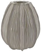 Βάζο Μαργαριτάρι 24-15-50048 Φ14,5x20cm Ecru-Brown Marhome Κεραμικό