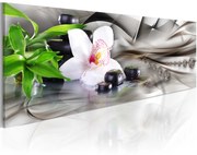 Πίνακας - Zen composition: bamboo, orchid and stones - 120x40