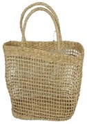 Τσάντα ψάθινη BOHO από rattan σε φυσικό χρώμα Y38x30x12εκ.  τμχ.