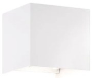 Απλίκα Φωτιστικό Τοίχου Wall LED 2x3W IP44 10x10 Fischer Honsel-30258-Λευκό 30258