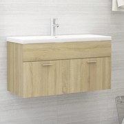 vidaXL Ντουλάπι Νιπτήρα Sonoma Δρυς 90 x 38,5 x 46 εκ. από Μοριοσανίδα