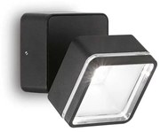 Φωτιστικό Σποτ Εξωτερικού Χώρου Ideal Lux Omega Square 285535 Μαύρο (4000K)