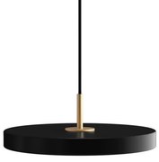 Κρεμαστό Φωτιστικό Ράγας/Οροφής LED 18W 3CCT Φ31cm Ορειχάλκινο Φινίρισμα Asteria Plus Umage-2293-Μαύρο 2293