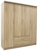 Intrahome Ντουλάπα ρούχων τετράφυλλη Olympus Intrahome σε φυσική απόχρωση 159x57x183εκ | SKU: INTRAPA-234111342