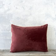 Μαξιλάρι Διακοσμητικό (Με Γέμιση) Nuan Wine Red - Light Beige Nima 40Χ60 40x60cm Πολυέστερ