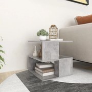 Τραπέζι Βοηθητικό Γκρι Σκυροδέματος 40x40x40 εκ. Επεξ. Ξύλο 806296
