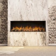 RECESSED ELECTRIC FIREPLACE LIVING FIRE 125cm X 32cm ilektro 1250 Landscape - MKII RSA-MKII-1250L-0071