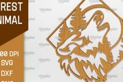 Σετ των 2 Intra απο ξύλο plywood 3mm-4mm πάχος τέχνης Animal Forest Wall Art Δίασταση 40x40 cm INTRAFABR-94685714