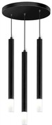 Κρεμαστό Φωτιστικό Οροφής 100-01224-07 Luma-100-01224-07-BLACK-Μαύρο 100-01224-07-BLACK