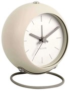 Ρολόι Επιτραπέζιο - Ξυπνητήρι Nirvana Globe KA5857WG 9,5x6x10cm Warm Grey Karlsson Μέταλλο