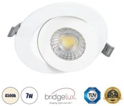 Χωνευτό LED Κινούμενο Spot Downlight Φυσικό Λευκό / Λευκό LEXIS JOINT 60990 Globostar 60990 Λευκό