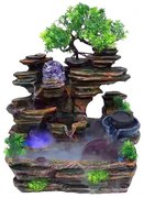 Διακοσμητικό Συντριβάνι Feng Shui με Κρυστάλλινη Σφαίρα και Δέντρο 30x20x30cm 1709