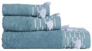 Πετσέτες Moanna (Σετ 3τμχ) Blue Nef-Nef Homeware Σετ Πετσέτες 70x140cm 100% Βαμβάκι