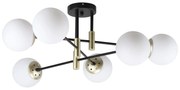 Φωτιστικό Οροφής Πολύφωτο Homelighting Cross 77-8180 Black