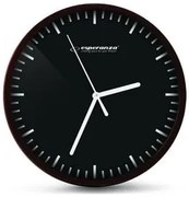 ESPERANZA ρολόι τοίχου Budapest EHC010K, 20cm, μαύρο-όψη ξύλου