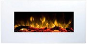 Ηλεκτρικό Τζάκι Επιτοίχιο 1500W Λευκό Glow Fire Pluto GF-190106 Sieline GF-190106 Λευκό