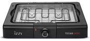 Izzy Επιτραπέζια Ηλεκτρική Ψησταριά Σχάρας 2400W BBQ Texas 2400 IZ-8102 Μαύρη 223785