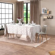 Τραπεζομάντηλο Ferrand Beige Teoran 160X320 Βαμβάκι-Πολυέστερ