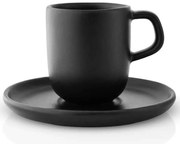 Φλυτζάνι Espresso Με Πιατάκι Stoneware 512705 65ml Black Eva Solo Πηλός