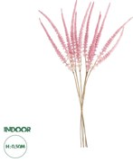 GloboStar® Artificial Garden PALE PINK SAGE BOUQUET 21090 Τεχνητό Διακοσμητικό Μπουκέτο Στάχι Απαλό Ροζ Y50cm