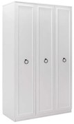 Ντουλάπα ρούχων Hampton Megapap τρίφυλλη χρώμα λευκό 103x52x185εκ.-GP009-0244,1